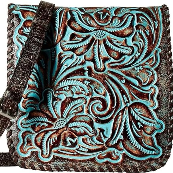 Patricia Nash Granada Leather Crossbody Bag - Picture 1 of 16